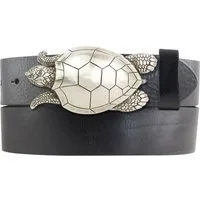 BELTINGER Ledergürtel Gürtel aus Vollrindleder mit Schildkröte-Schließe 40mm - Ledergürtel m (1-St)