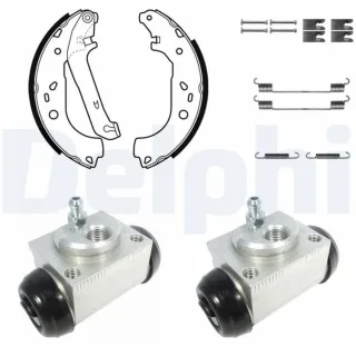 Delphi Bremsbacken vormontiert hinten Ford Focus 2 KP1123