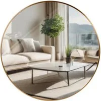 CLP Wandspiegel Elsie, Rund, Modern, 30 / 45 / 60 / 80 cm Metallrahmen