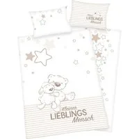 Baby Best Babybettwäsche Kleiner Lieblingsmensch, Flanell, mit Bärchen Motiv und liebevollem Schriftzug