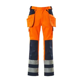 MASCOT Almas Hose mit Hängetaschen SAFE COMPETE Hi-vis Orange / Marine 64 - 09131-860-141-82C64
