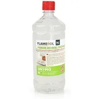 Höfer Chemie GmbH Bioethanol 1 L FLAMBIOL® Premium Brenngel, 1 l, (1-St), Rauchfreies Gel für saubere Verbrennung im Tischkamin