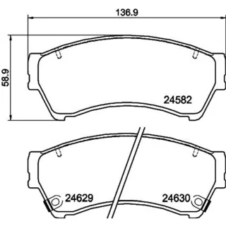 Hella Bremsbel?ge vorne Mazda 6 GH