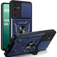 betterfon Handyhülle Panzerhülle für Samsung Galaxy A16 mit Kameraschutz & Ringhalter, Outdoorhülle mit Smartstand, Silikonkern & präziser Passform
