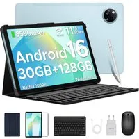 DOOGEE Tab A9 Pro+ Tablet mit Tastatur Android 16 128GB/2TB,11 Zoll Gaming Tablet (11", 128 GB, Android 16, 8580 mAh Akku, 13 MP + 5 MP, WiFi 5, Face ID, OTG, Widevine L1)