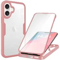 Tec-Expert Handyhülle 360 Grad Hülle für Apple iPhone 16 6.1 Zoll, 6.1, Rundum Schutz Cover Case Hülle robust