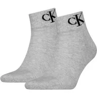 Calvin Klein Jeans Kurzsocken CKJ MEN QUARTER 2P MONOGRAM (2 Paar) mit dezenter Logostickerei, komfortable Frotteesohle