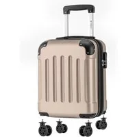 YONSLY Handgepäckkoffer Kabinenkoffer Reisekoffer Trolley mit abnehmbaren Rollrädern, 4 Rollen, ABS-Hartschale mit Zahlenschloss und ergonomischem Gummigriff
