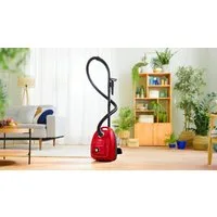 BOSCH Bodenstaubsauger BGD38RD1H Teleskoprohr mit Schiebetaste, 79 dB(A), 600 W, 600 W, mit Beutel, aus 30% recyceltem Kunststoff