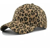 FOUORTUNATE-BEE Baseball Cap Damen Vintage Baseballkappe mit Leopardenmuster, verstellbar Sommer Outdoor Kappe im Cheetah-Print, leicht & verstellbar
