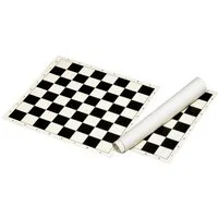 Philos Spiel Philos 2493 - Schachbrett rollbar, Feld 50 mm, aus Kunststoff, schw...
