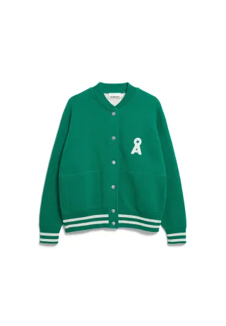 Armedangels - ICONIC Å BOMBER JACKET emerald green-oatmilk - Gr. - XS