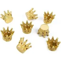 Logbuch-Verlag Dekofigur 8 kleine goldene Kronen 2,5 cm