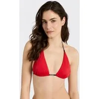 HUGO Triangel-Bikini-Top Pure, mit Logobändern, herausnehmbare Polster