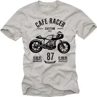 MAKAYA T-Shirt Herren Motorradbekleidung Männer Geschenke Motorrad Motiv Biker mit Druck