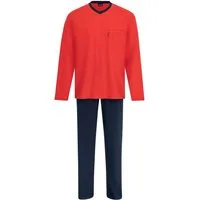 Ammann Schlafanzug Herren Pyjama lang Baumwolle