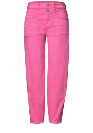 Street One - Barrel Fit Hose High Waist pink - Gr. - 28