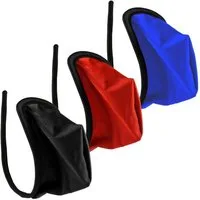 Lau-Fashion Tanga 3er Set C-String Basic Slip Männer Mini Dessous Gogo S/M/L