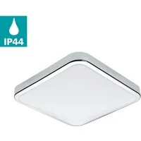 EGLO Wandleuchte MANILVA, LED fest integriert, Warmweiß, LED Badezimmer-Deckenlampe, Deckenleuchte, Stahl und Kunststoff