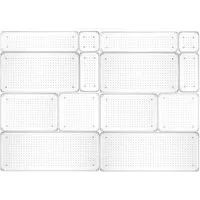 Parpalinam Badorganizer Organizer Schubladen Organizer mit 7 Größen, Schubladen Ordnungssystem (Spar-Set, 14 St)