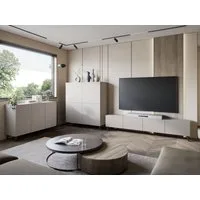 MIRJAN24 Wohnzimmer-Set Phuket II, (3er-Set, TV-Lowboard, Kommode, Highboard), Scharniere mit gedämpftem Schließsystem