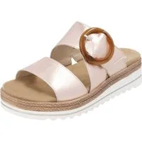 Remonte Pantolette, Keilabsatz, Sommerschuh, Schlappen mit Zierschnalle