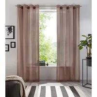 OTTO home Gardine XANA (1 St), Ösen, transparent, Voile, Bestseller, einfarbig, 1 bzw. 2er Set, pflegeleicht, Bestseller!