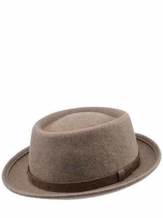 Diefenthal Herren Pork Pie Rhein Braun 100 % Wollfilz