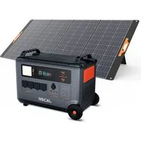 OSCAL Stromerzeuger PowerMax 3600W /6000W Powerstation oder PM 200W Solarpannel, 3,60 in kW, 3600Wh, LiFePO4 Solarspeicher