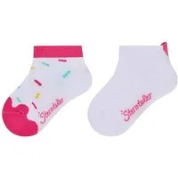 Sterntaler® Sneakersocken Sneaker-Socken 2er-Pack Eiswaffel (2-Paar) Sneaker-Socken DP, hoher Baumwollanteil, handgekettelte Fußsspitze