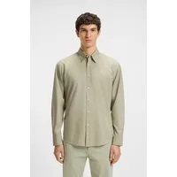 BOSS ORANGE Langarmhemd Relegant Regular Fit Baumwolle mit BOSS Stickerei und klassischem Kent Kragen