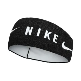 Nike Gestricktes Dri-FIT Leichtgewichts-Stirnband (Schwarz/Weiß)