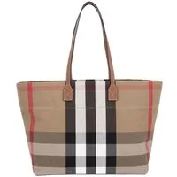 BURBERRY Henkeltasche London Tote Check Canvas