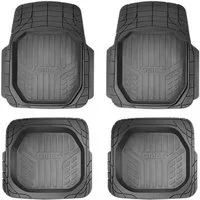 OMAC Auto-Fußmatten für Mitsubishi ASX Zuschneidbar Gummi Schwarz 4 tlg (4 St), für Mitsubishi ASX Mitsubishi ASX, Antirutsch,Wasserfest,Einfache Installation