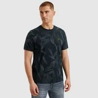 PME LEGEND T-Shirt Short sleeve r-neck slub jersey aop mit All-Over Print