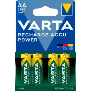 10x4 Varta Rechargeable Accu NiMh 2100 mAh Mignon VPE Innenk.