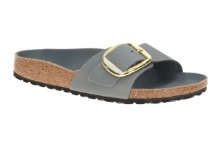 Birkenstock Madrid Big Buckle 1032090 Grau Basalt Gray Damen Pantoletten