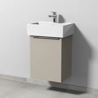 Sanipa 3way Waschtischunterbau zu Duravit Vero Air Waschtisch mit 1 Tür, Kaschmir-Matt UP4291U
