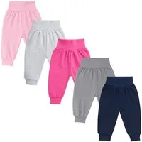LOREZA Pumphose 5er Set Unisex Bequeme Babyhosen 100% Baumwolle Hose Pumphose (5-tlg)