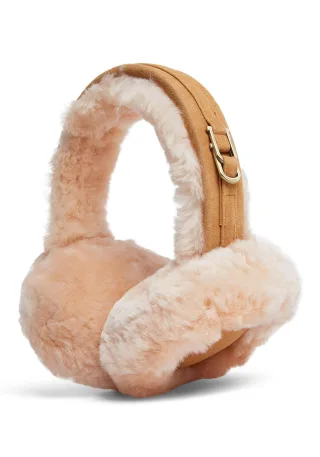 Ohrenschützer für Damen im Winter, superweich, flauschig, hellbraun, warme und gemütliche Ohrenwärmer