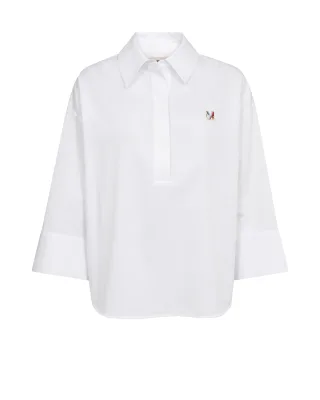 MOS MOSH - MMBritze Cam Cotton Blouse white - Gr. - XS