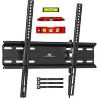 Maclean TV-Wandhalterung MC-748A, (bis 70,00 Zoll, Wasserwaage, 3 Kabelklemmen, Satz Befestigungsschrauben, Wandhalterung für 32-70'' TV neigbar 45 kg)