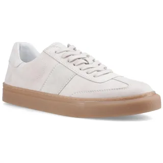Hush Puppies Riley Wildleder Herren Weiß Sneakers