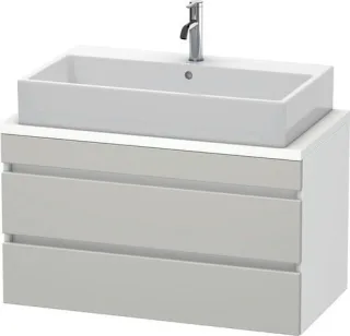 Duravit DuraStyle Konsolenwaschtischunterbau wandhängend Betongrau & Weiß Matt 900x478x512 mm - DS53 DS530800718