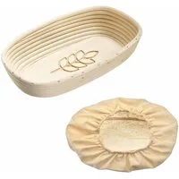 WESTMARK Brotbackform Gärkörbchen-Set, 2tlg., Gärkörbchen oval + Bezug, Mit Ähre