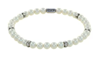 konplott - Armband - Pearl Shadow weiß