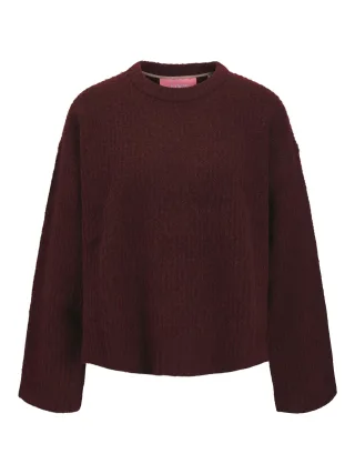 JJXX - JXSIGGA DIVERSE CREW NECK KNIT SN cabernet - Gr. - XL