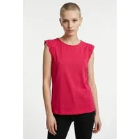Vero Moda T-Shirt VMEMILY SL GATHERING TOP JRS NOOS Baumwolle, regular fit, Spitze