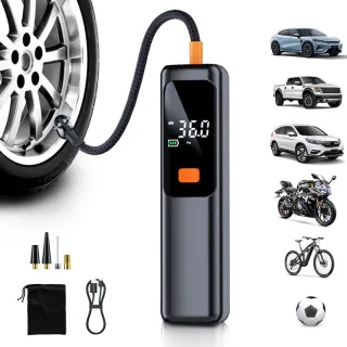 XANES Wireless Air Pump 150psi Pressure Type-C Charging Digital Display Portable Fast Inflation Tire Inflator for Bike C