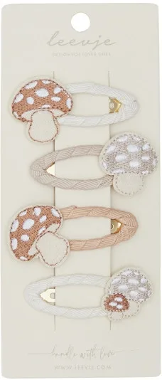 Leevje Haarspangen Mushroom Clips / Pilze